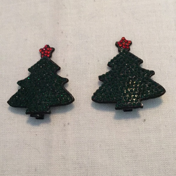 ๐NWT Glitter Rhinestone Holiday Hair Clips Sparkles A Closet Must Have๐ - Picture 4 of 7